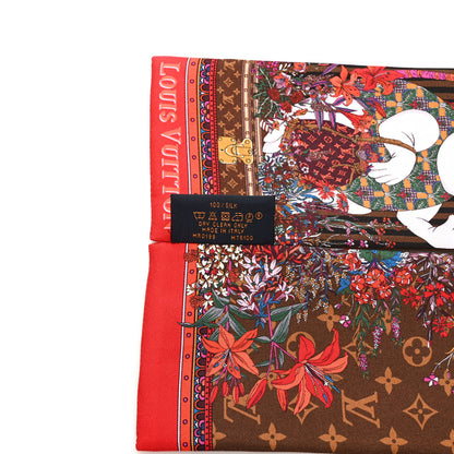 Louis Vuitton Silk Vuittonite Bandeau Brown 4 of 4