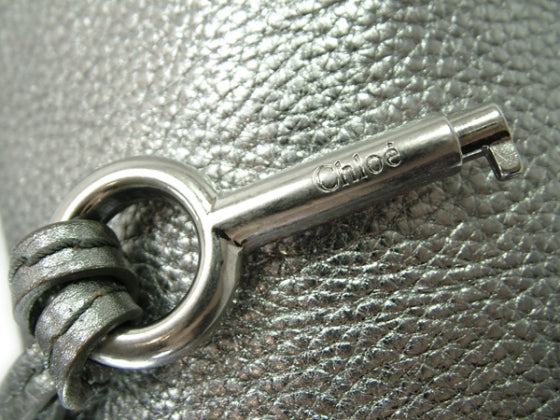 Chloe Leather Paddington Metallic Silver 6 of 15