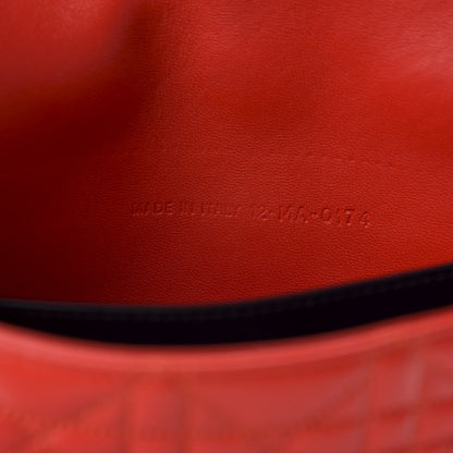 Christian Dior Lambskin Cannage Miss Dior Promenade Pouch Red 9 of 10
