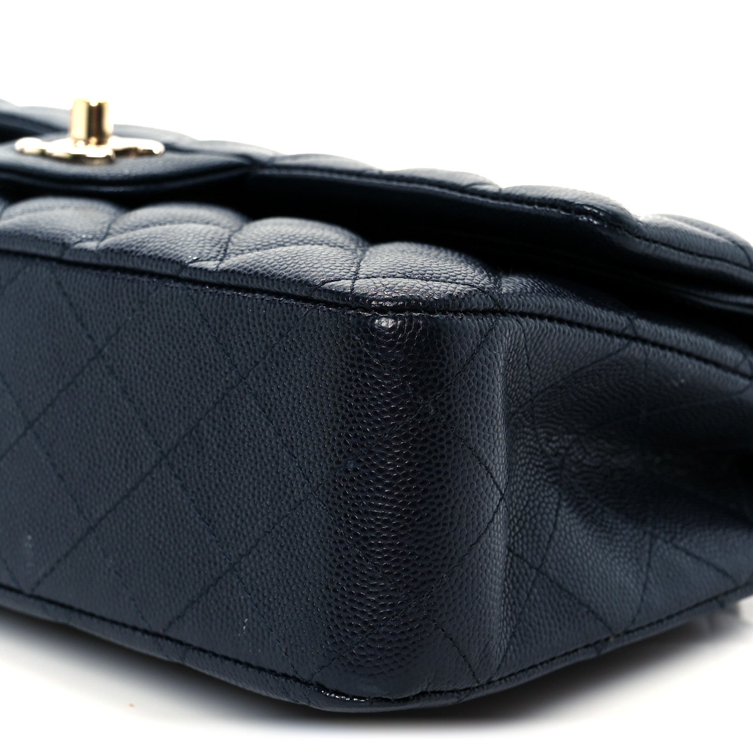 Chanel Caviar Quilted Medium Double Flap Navy 21 of 21