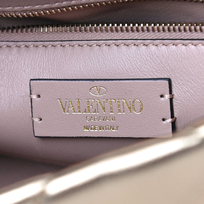 Valentino Garavani Nappa Medium Roman Stud Shoulder Bag Antique Brass 6 of 9