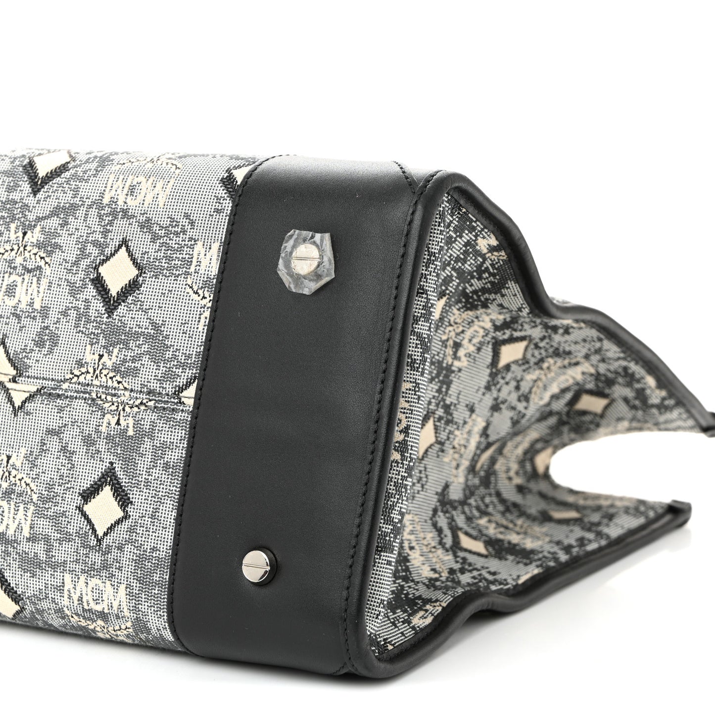 Nappa Jacquard Monogram Large Tote Grey