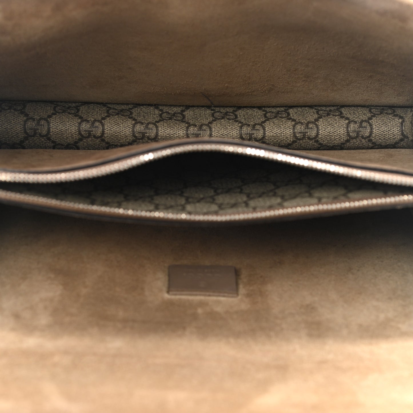 GG Supreme Monogram Small Dionysus Shoulder Bag Taupe