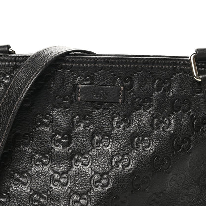 Gucci Guccissima Small Flat Messenger Bag Dark Brown 8 of 10