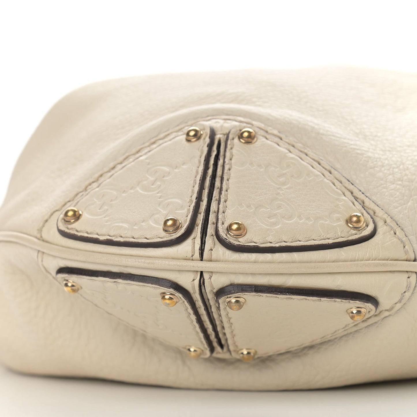 Calfskin Large Indy Top Handle Hobo Off White