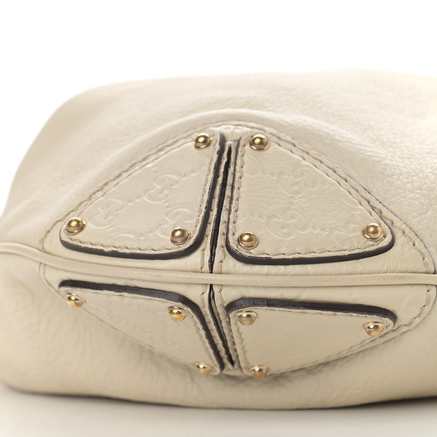 Gucci Calfskin Large Indy Top Handle Hobo Off White 7 of 12