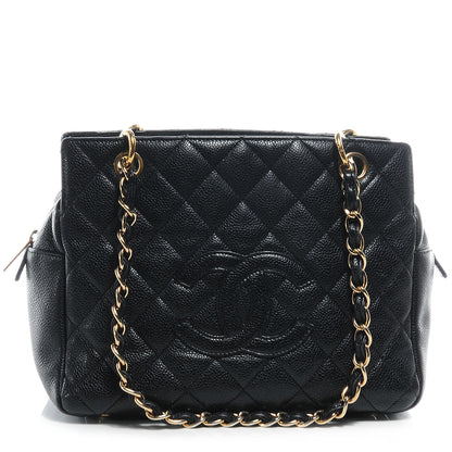 Chanel Caviar Quilted Petit Timeless Tote PTT Black 1 of 7
