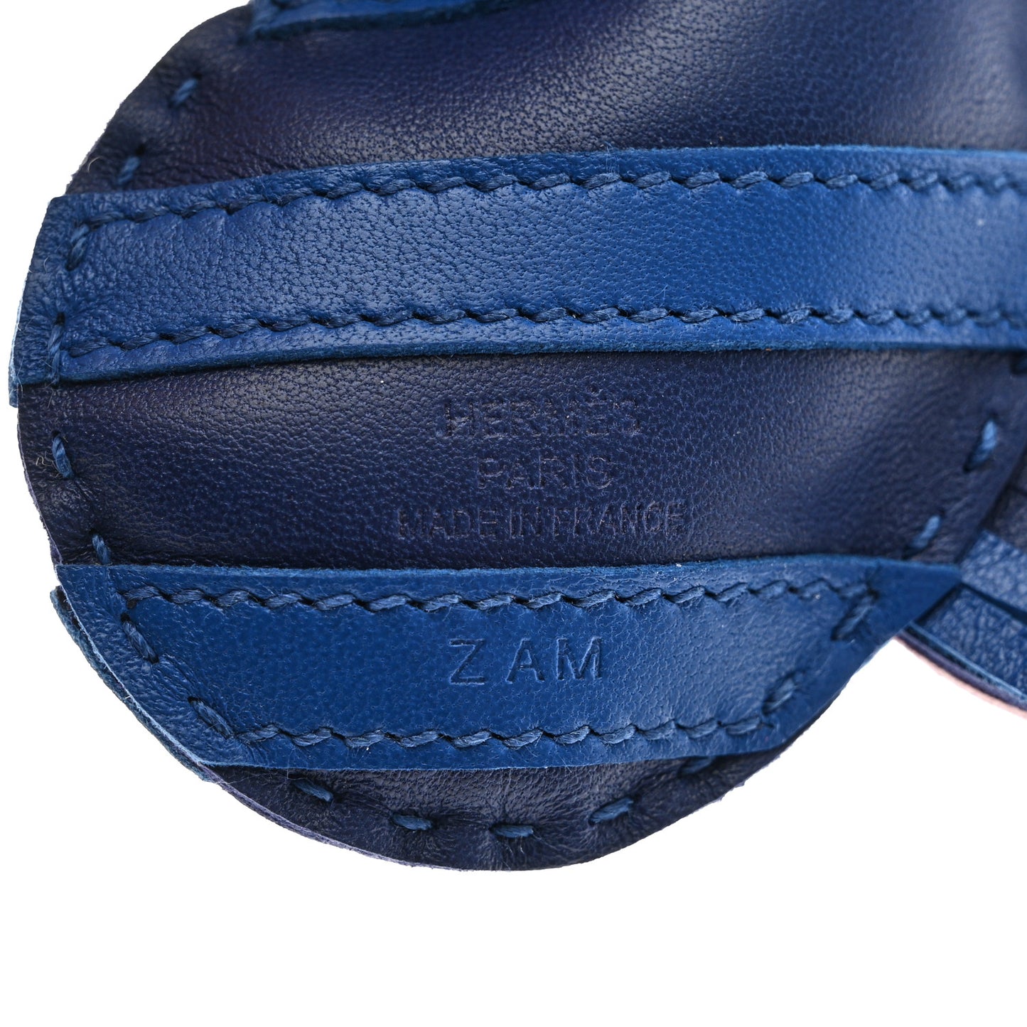 Milo Lambskin Geegee Savannah Bag Charm Bleu Saphir Bleu France Mauve Sylvestre