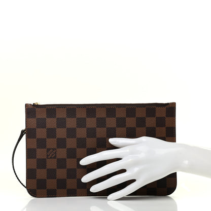Louis Vuitton Damier Ebene Neverfull MM GM Pochette 2 of 3