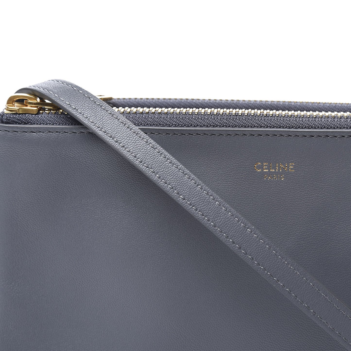 Lambskin Small Trio Crossbody Bag Medium Grey