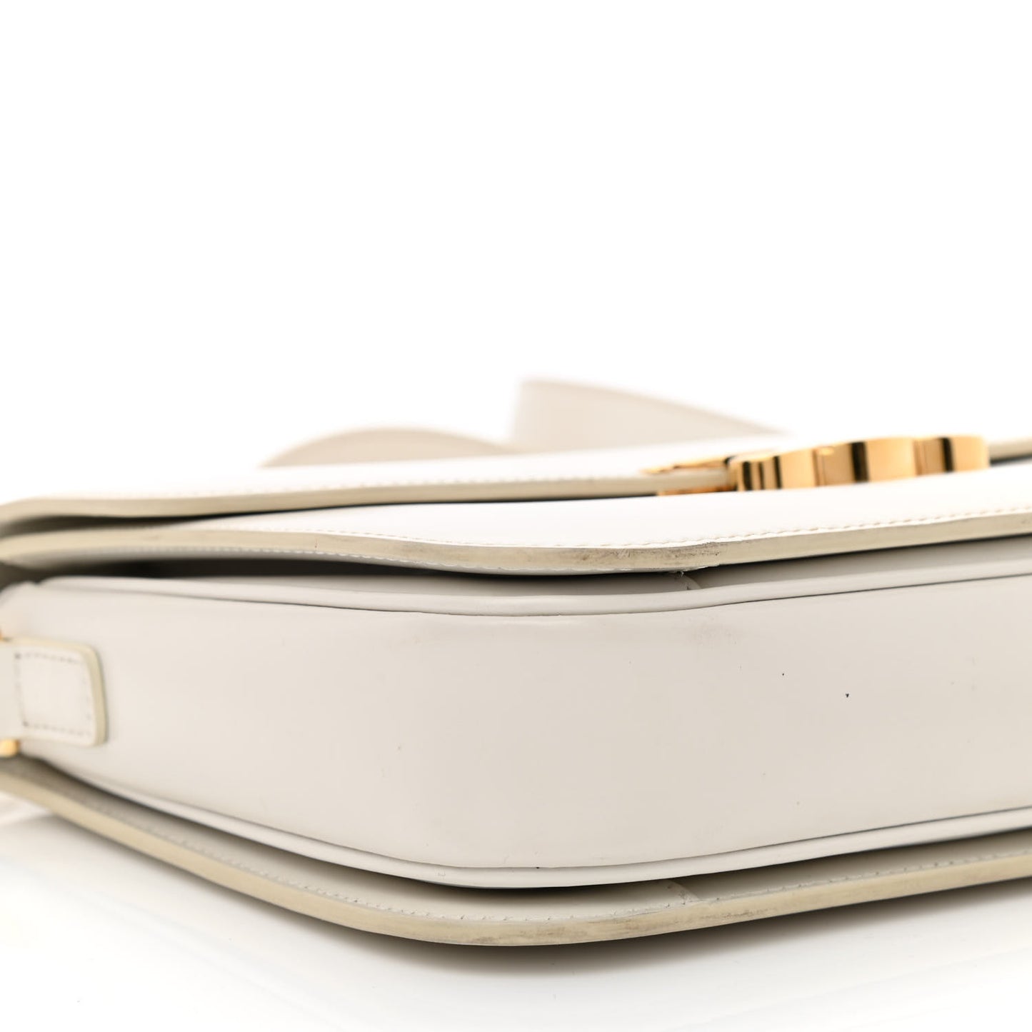 Shiny Calfskin Medium Triomphe White