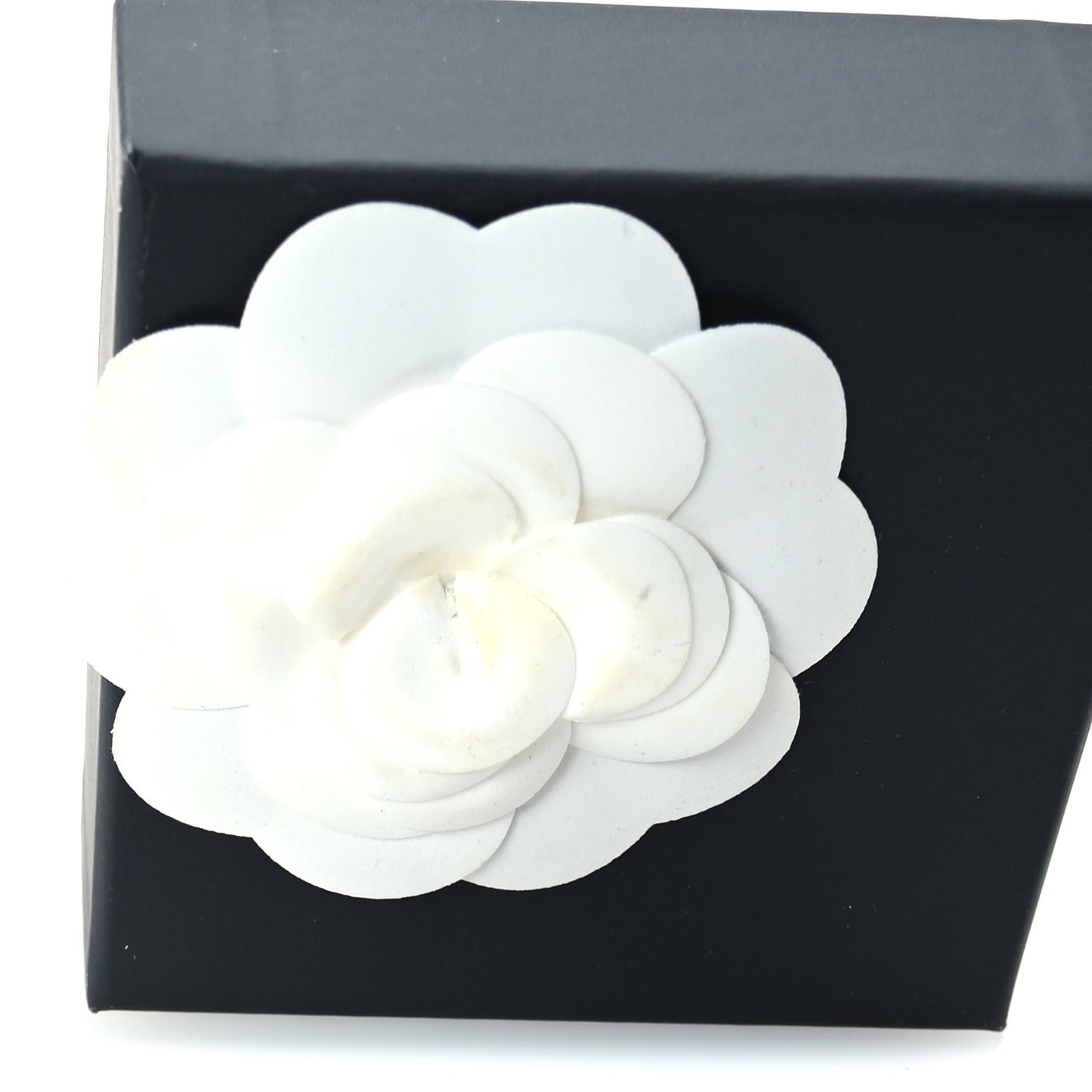 Lambskin Crystal Vintage Allure CC Chain Brooch Black Gold