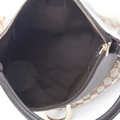 Gucci Monogram Large D Gold Hobo Dark Brown 5 of 9
