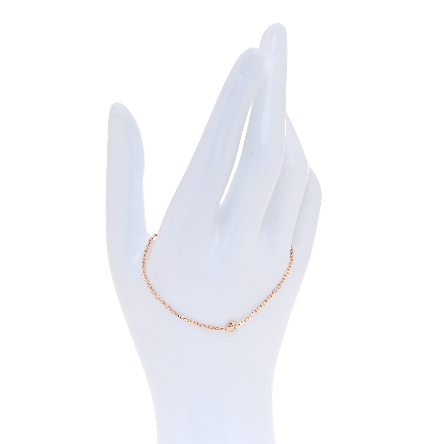 Cartier 18K Pink Gold Diamond SM D'Amour Bracelet 2 of 6