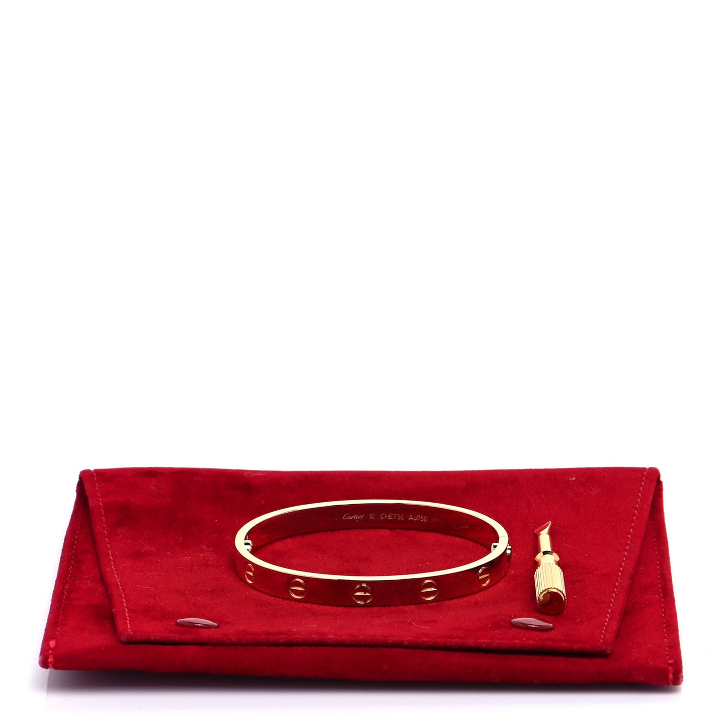 18K Yellow Gold LOVE Bracelet 16