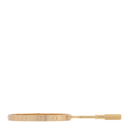 Cartier 18K Yellow Gold Brushed Finish LOVE Bracelet 18 4 of 7