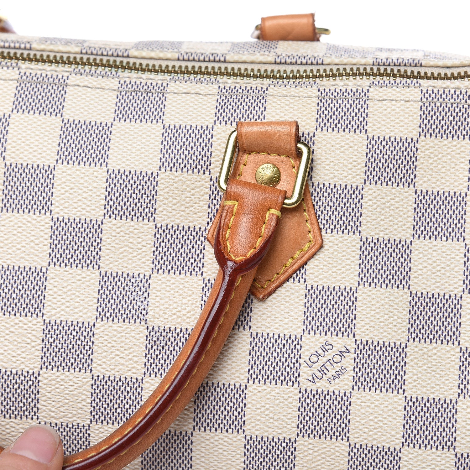 Louis Vuitton Damier Azur Speedy Bandouliere 30 19 of 22