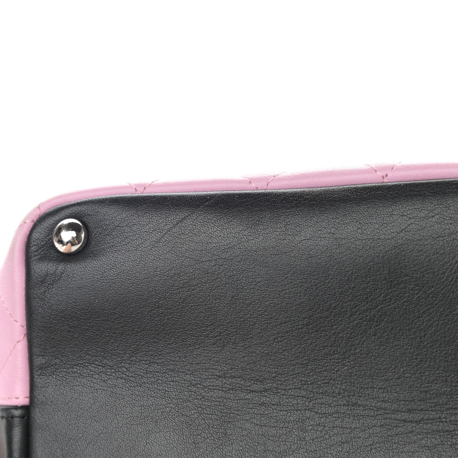 Chanel Calfskin Quilted Medium Cambon Tote Pink Black 13 of 16