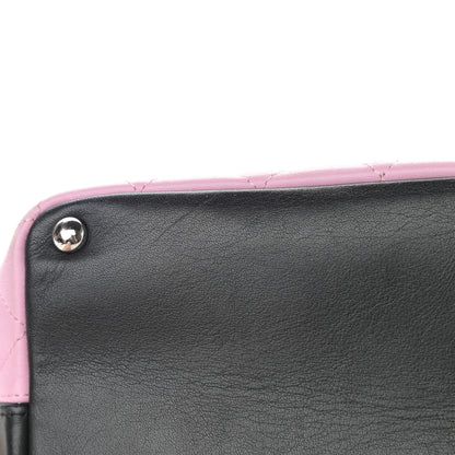 Chanel Calfskin Quilted Medium Cambon Tote Pink Black 13 of 16