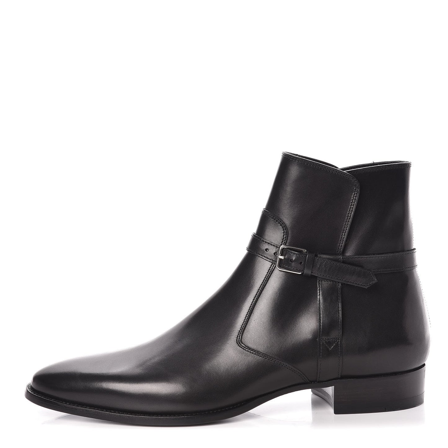 Calfskin Mens Ankle Boots 42 Black