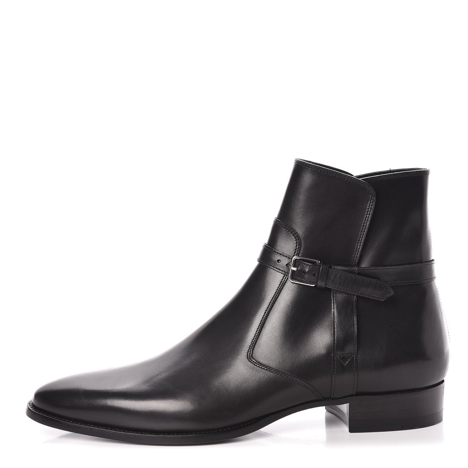 Saint Laurent Calfskin Mens Ankle Boots 42 Black 1 of 8