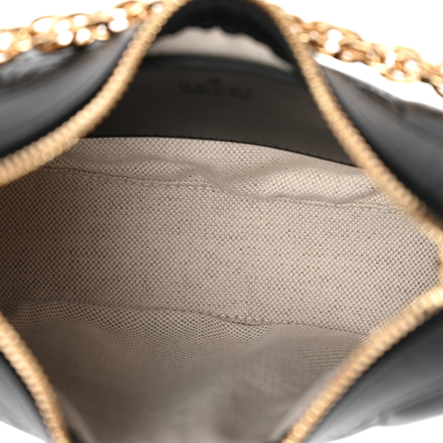 Calfskin GG Matelasse Mini Hobo Shoulder Bag Black