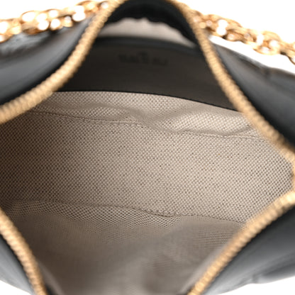 Gucci Calfskin GG Matelasse Mini Hobo Shoulder Bag Black 5 of 9