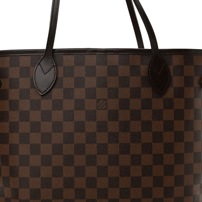 Louis Vuitton Damier Ebene Neo Neverfull MM Rose Ballerine 8 of 13