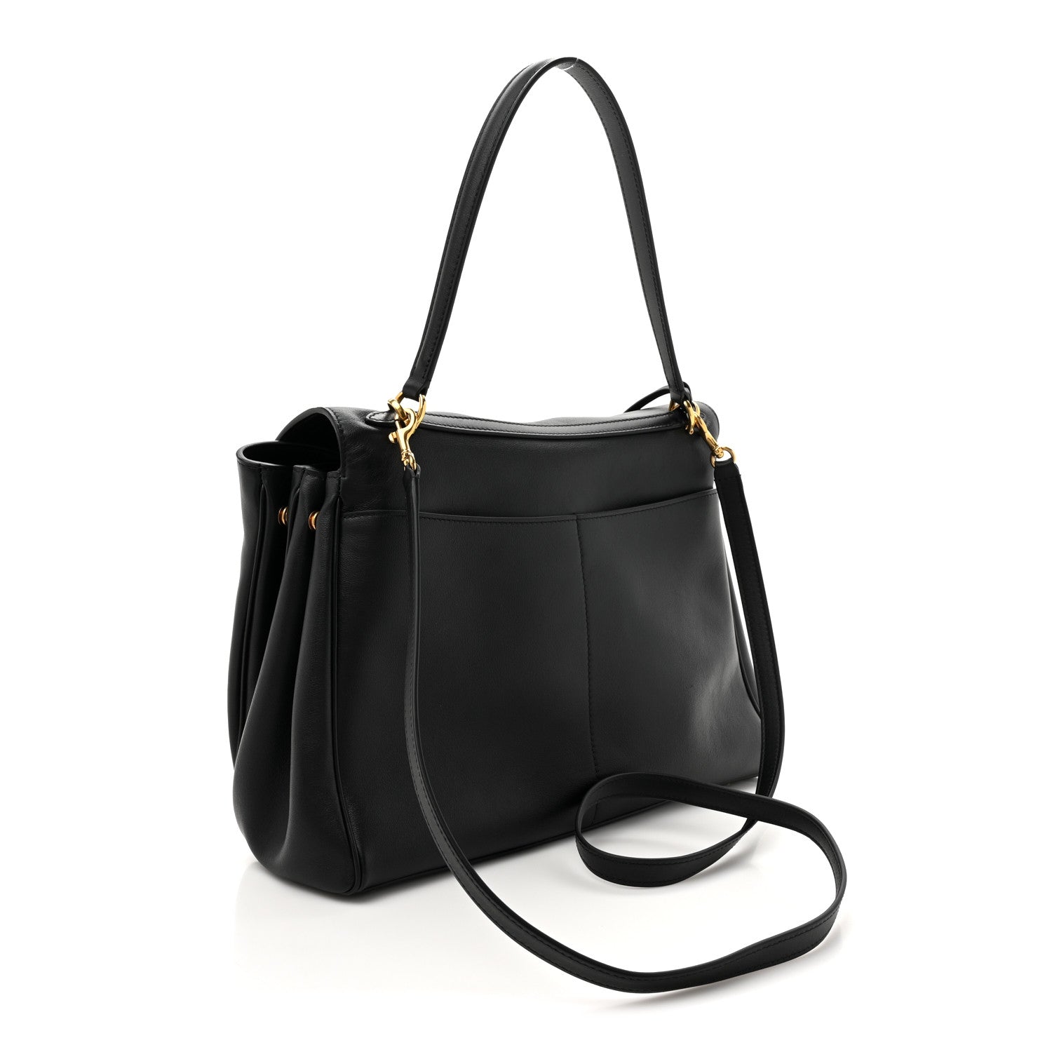 Balenciaga Natural Smooth Calfskin Medium Rodeo Top Handle Handbag Black 3 of 14