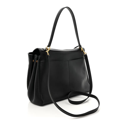 Balenciaga Natural Smooth Calfskin Medium Rodeo Top Handle Handbag Black 3 of 14
