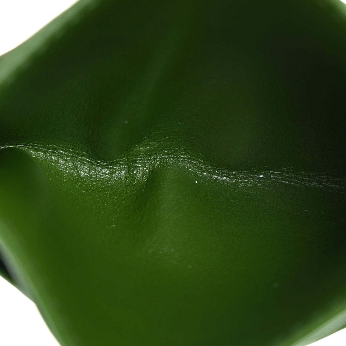 Nappa Intrecciato Card Holder Green