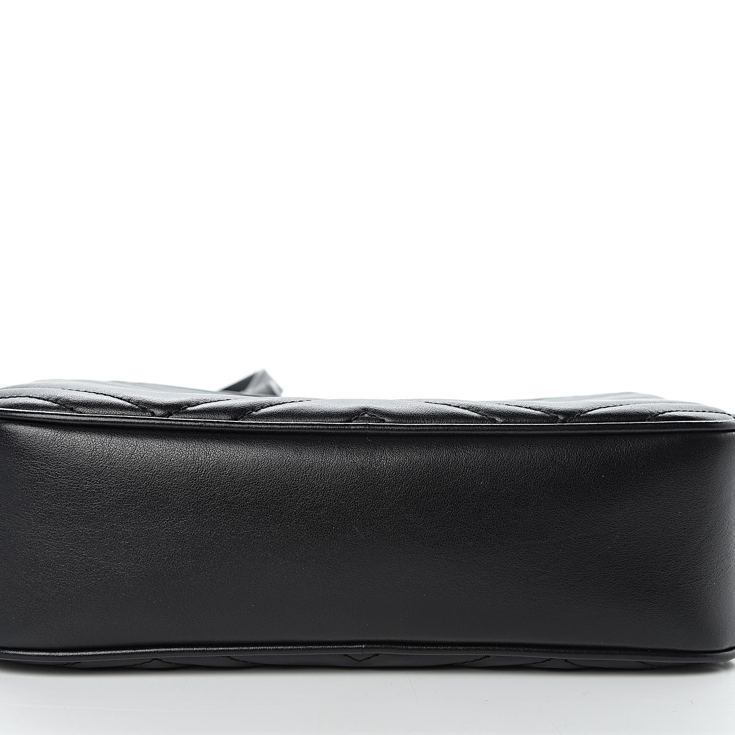 Gucci Calfskin Matelasse Small GG Marmont Chain Shoulder Bag Black 11 of 12
