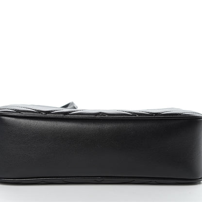 Gucci Calfskin Matelasse Small GG Marmont Chain Shoulder Bag Black 11 of 12