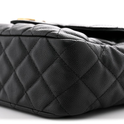 Chanel Caviar Quilted Wavy CC Hobo Black 10 of 12