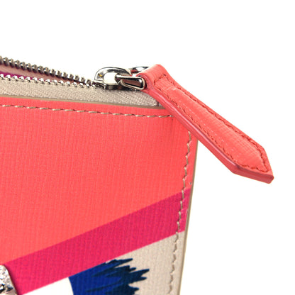 Fendi Vitello Elite Crystal Eye Monster Zip Pouch Bellini Multicolor 13 of 13