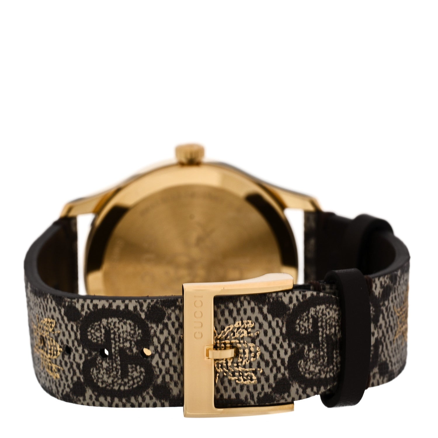 Gucci Stainless Steel Canvas 38mm G-Timeless GG Supreme Bee Quartz Watch Brown 3 of 5