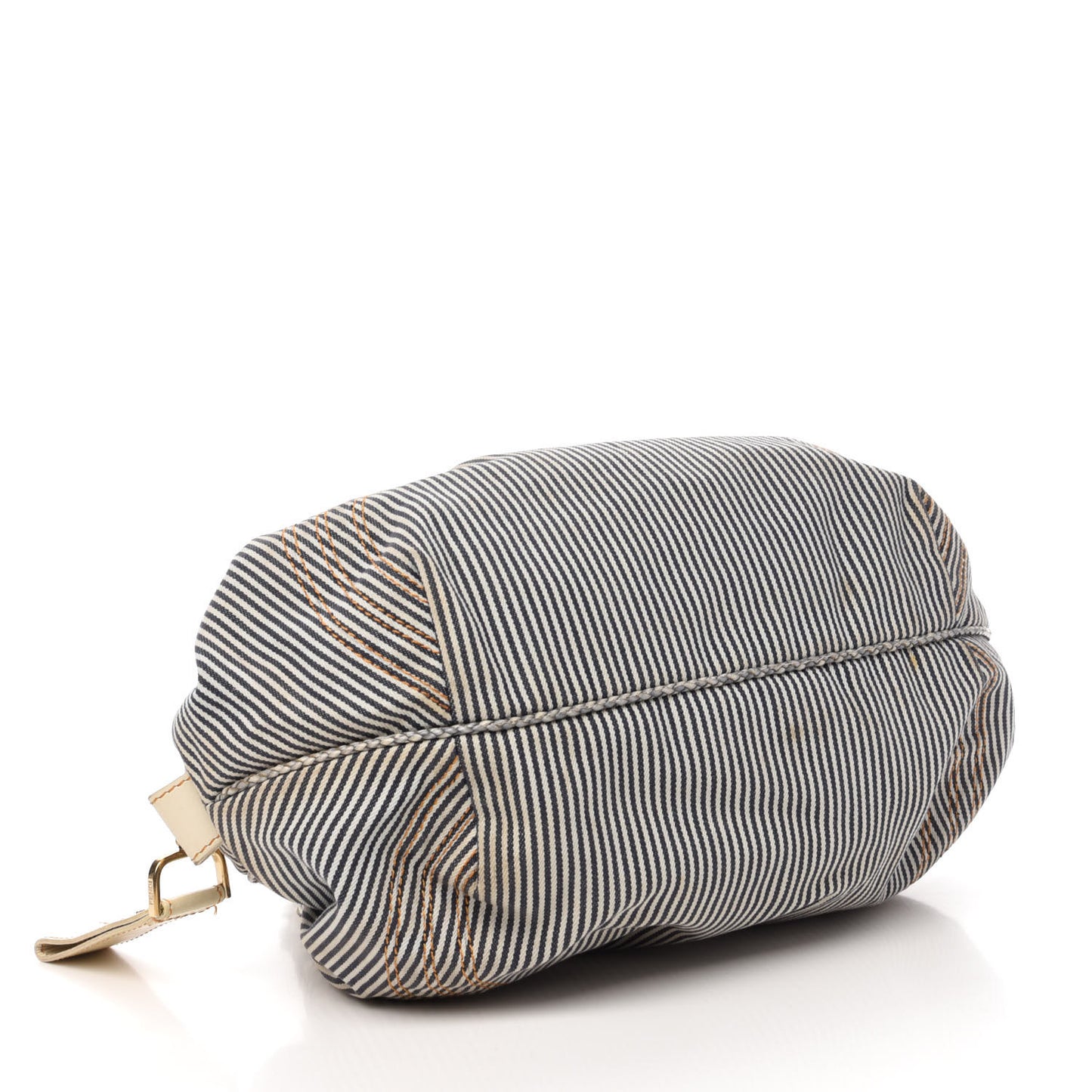 Denim Striped Spy Bowler Blue