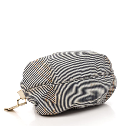 Fendi Denim Striped Spy Bowler Blue 4 of 11