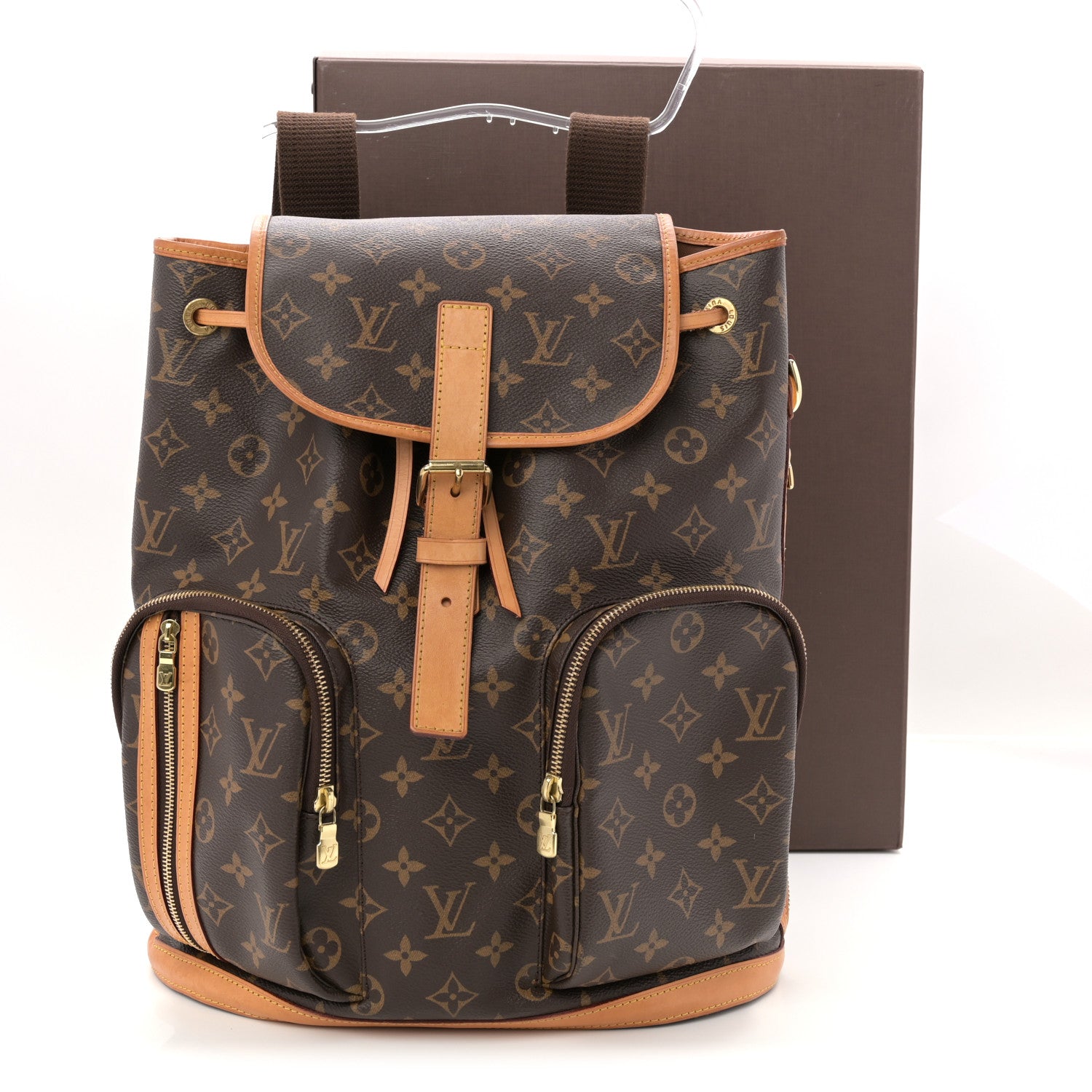 louis vuitton backpack bosphore monogram brown Sac Dos a flat top handle Louis Vuitton Brown Monogram Canvas