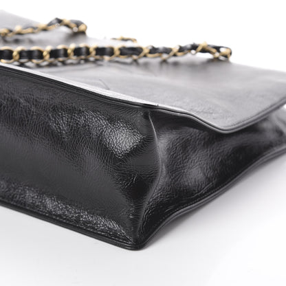 Chanel Shiny Aged Calfskin Shopping Bag Black 6 of 9