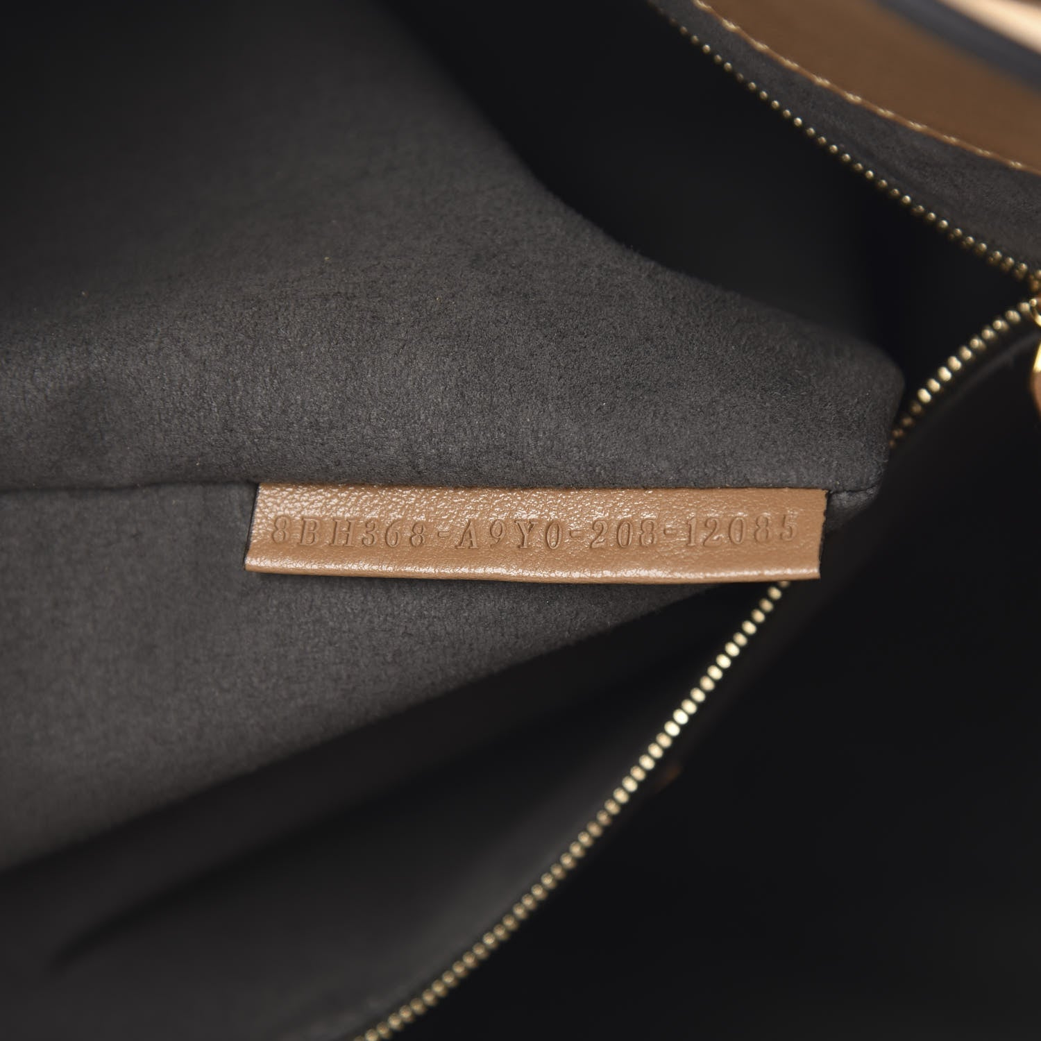 Fendi Vitello Glacier Medium FF Tote Nocciola 7 of 12