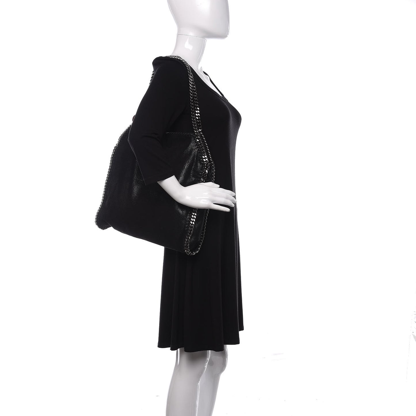 Shaggy Deer Small Falabella Tote Black