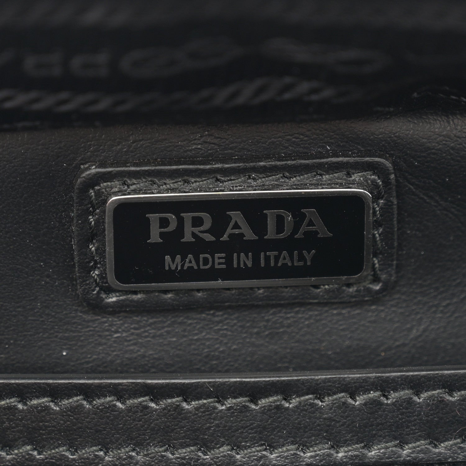 Prada Saffiano Travel Medium Brique Crossbody Bag Black 6 of 10