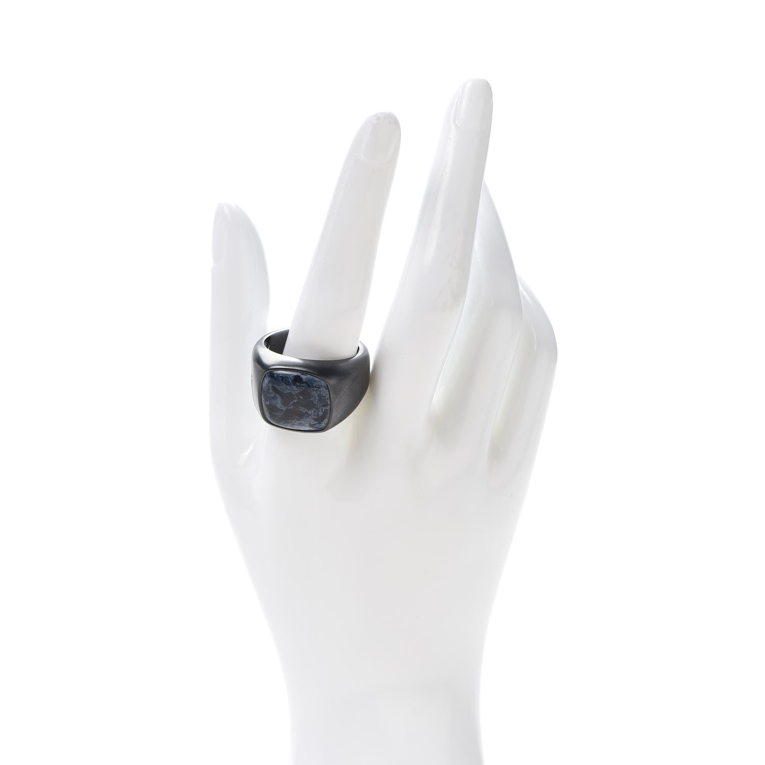 David Yurman Titanium Pietersite Signet Ring 71 13.25 2 of 5