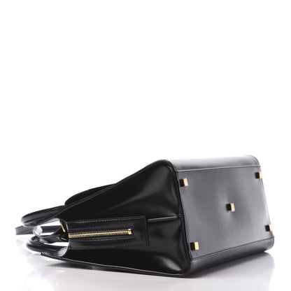 Saint Laurent Shiny Calfskin Medium Uptown Tote Black 3 of 8