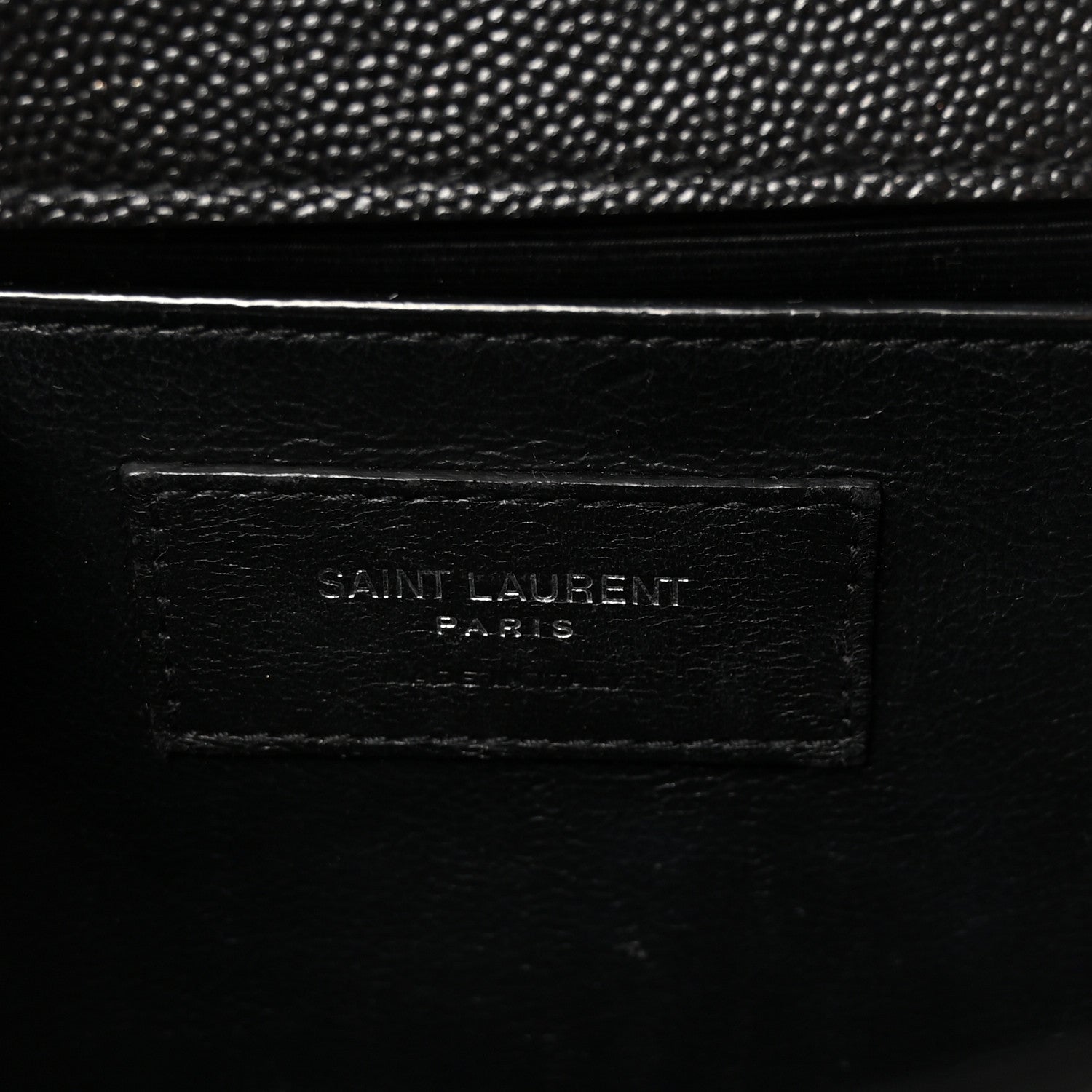Saint Laurent Grain De Poudre Small Monogram Kate Satchel Black 6 of 9
