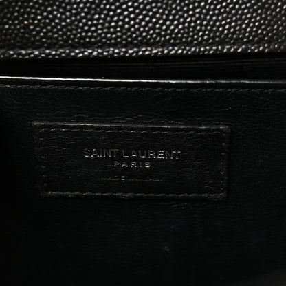 Saint Laurent Grain De Poudre Small Monogram Kate Satchel Black 6 of 9