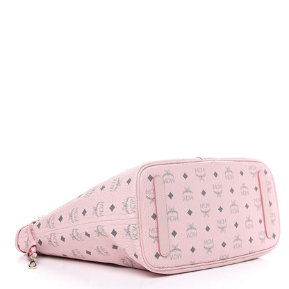 MCM Visetos Medium Liz Reversible Shopper Tote Soft Pink 5 of 12