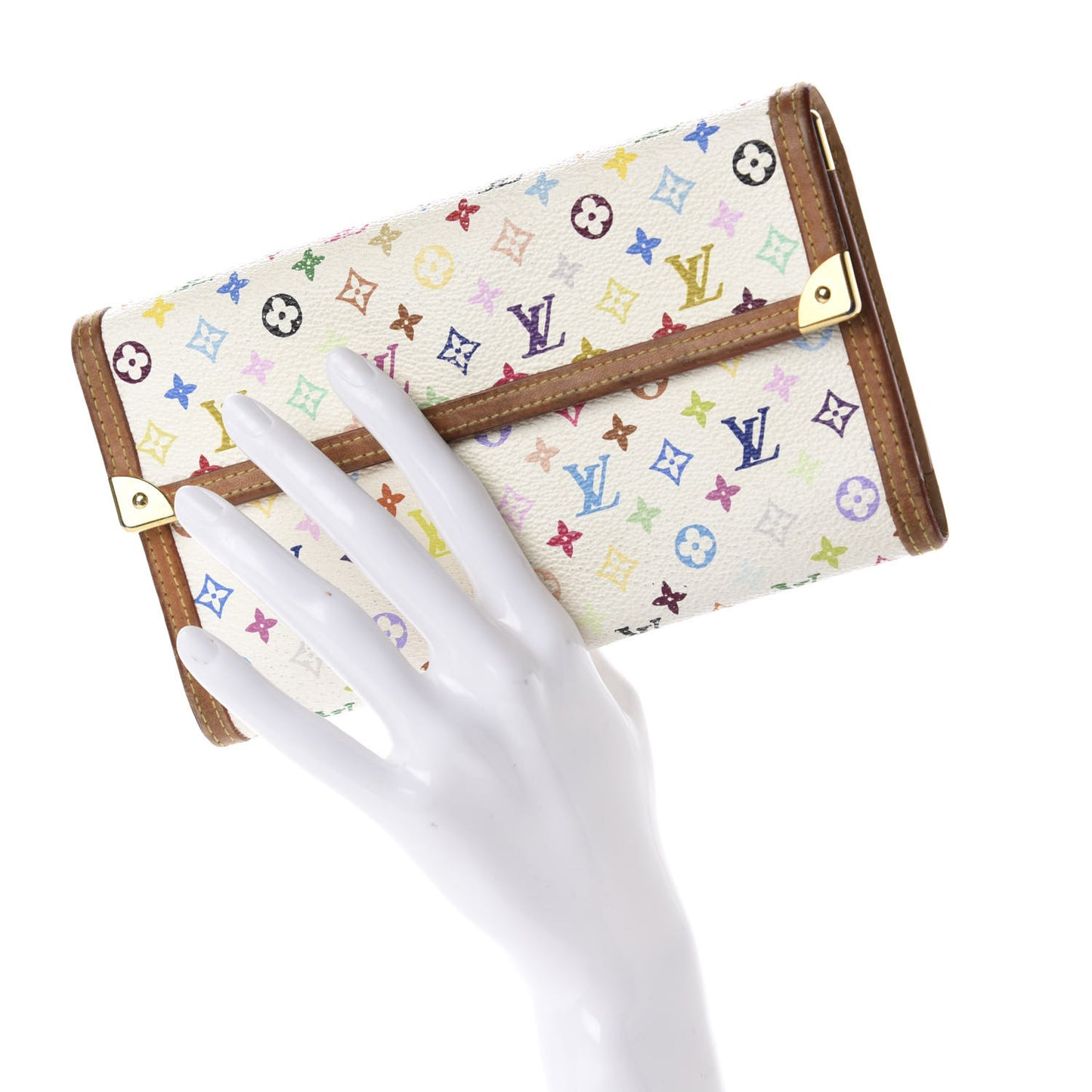 Monogram Multicolor Porte Tresor International Wallet White