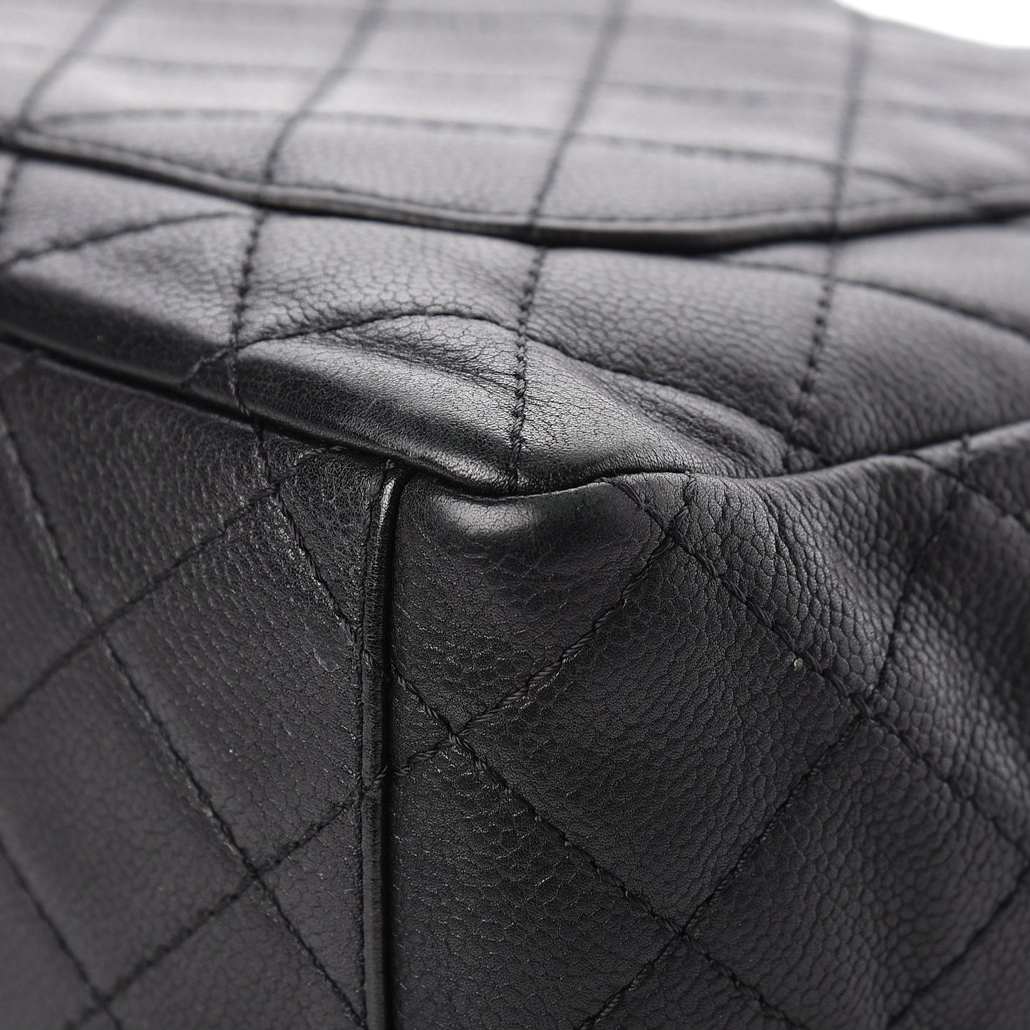 Caviar Quilted Maxi Single Flap Black